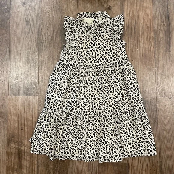 Janie & Jack Girls leopard dress NWT size 8 - Picture 1 of 5